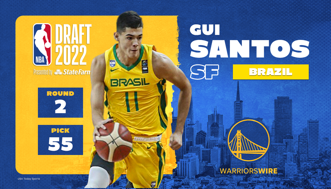 Warriors select Brazil’s Gui Santos with No. 55 overall pick in 2022 NBA Draft