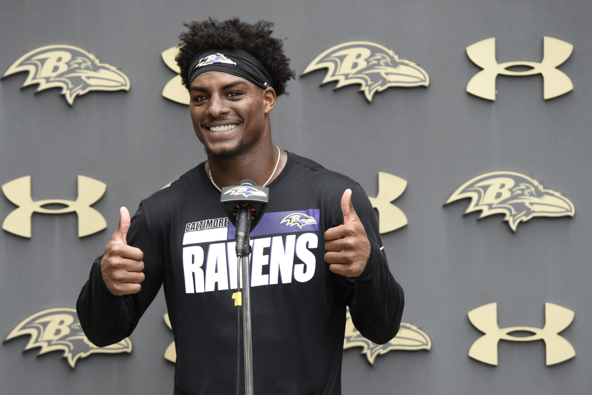 Ravens WR James Proche II shows off photography skills at media day