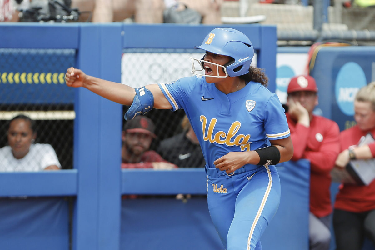 UCLA’s Maya Brady hit two NCAA softball tournament home runs and got a shoutout from her uncle Tom Brady