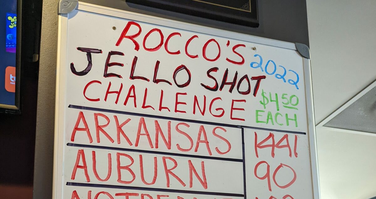 Arkansas fans are absolutely dominating the College World Series Jell-O shot challenge
