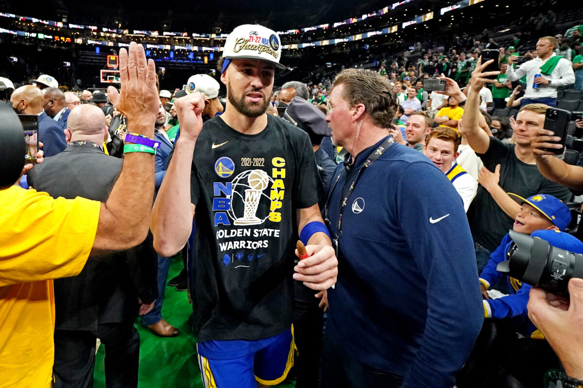Klay Thompson took the pettiest shot at Jaren Jackson Jr. after winning the NBA Finals and fans couldn’t get enough of it