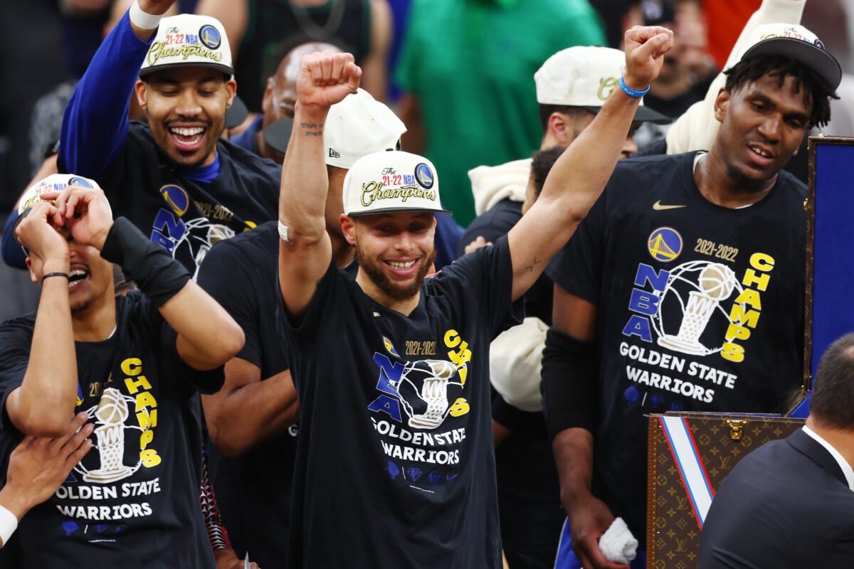 Steph Curry and Ayesha Curry shared the sweetest moment after the Warriors won the NBA title