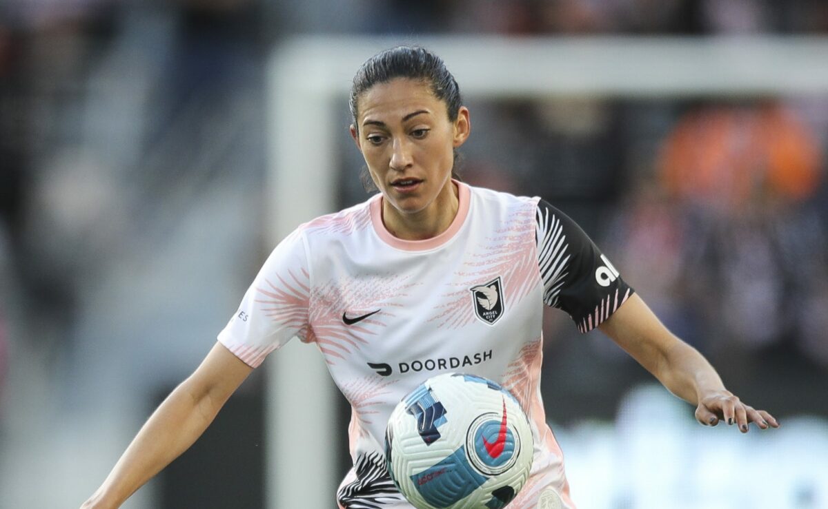 Christen Press leaves Angel City FC game with knee injury
