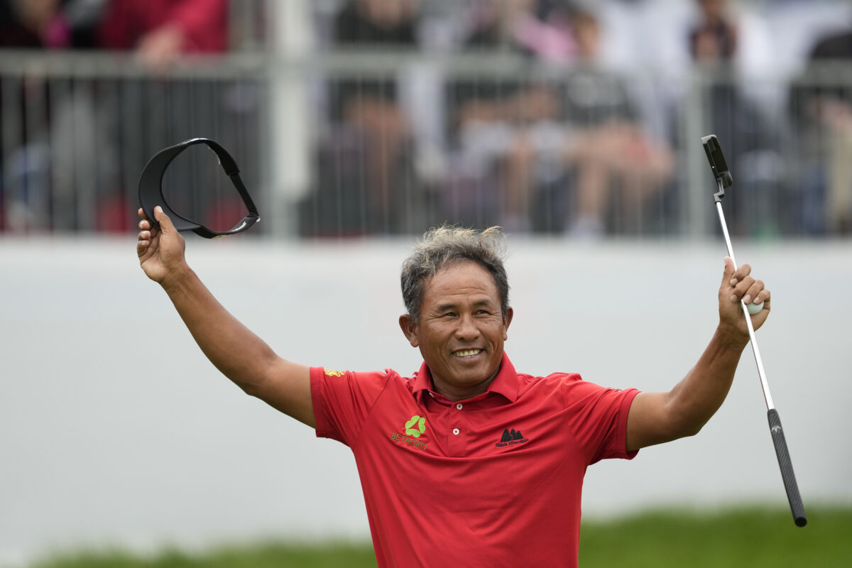 Thongchai Jaidee, once a paratrooper in Thailand, is now a PGA Tour Champions winner