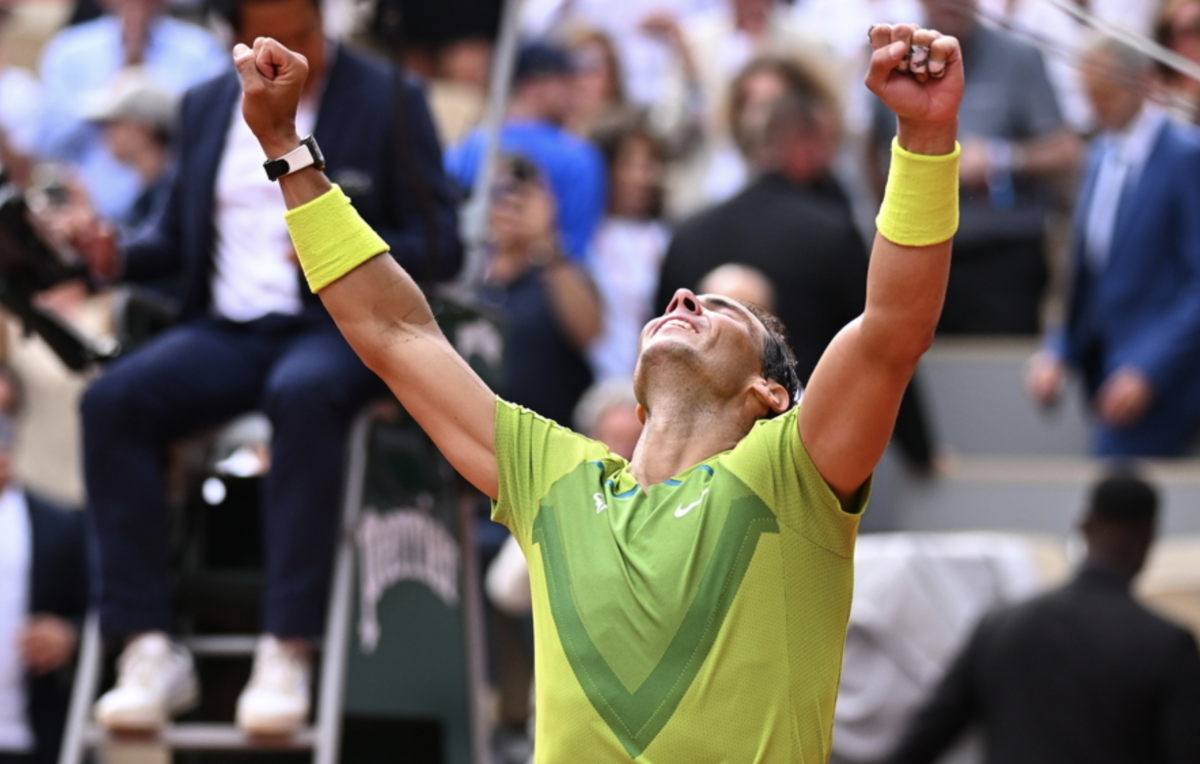 Watch Rafael Nadal’s glorious moment of joy after he won his 14th French Open