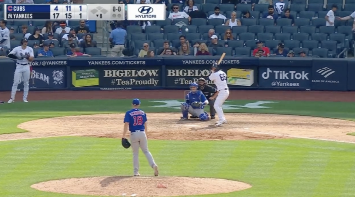 Frank Schwindel’s 35 MPH lob to Kyle Higashioka is the slowest MLB pitch to ever be hit for a home run