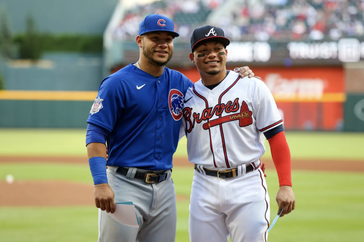 Brothers Willson and William Contreras shared heartwarming hug at home plate during Cubs-Braves