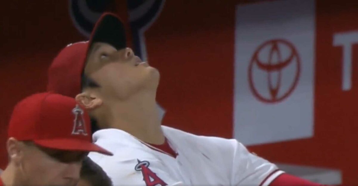 Shohei Ohtani had the perfect, relieved reaction to the Angels snapping their 14-game losing streak