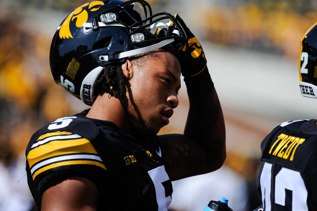 Pro Football Network names Iowa Hawkeyes’ Jestin Jacobs as 2023 NFL draft breakout candidate