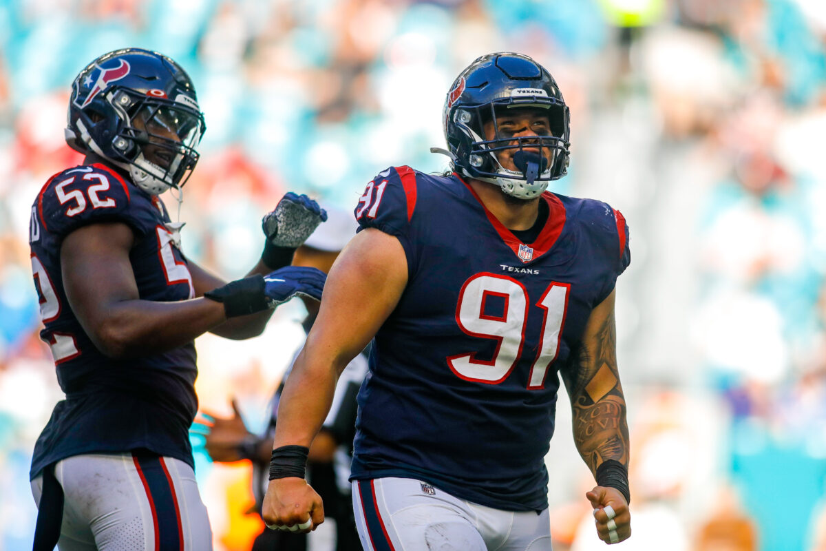 Jerry Hughes, Mario Addison want to emphasize ‘alpha male mentality’ for Texans DL