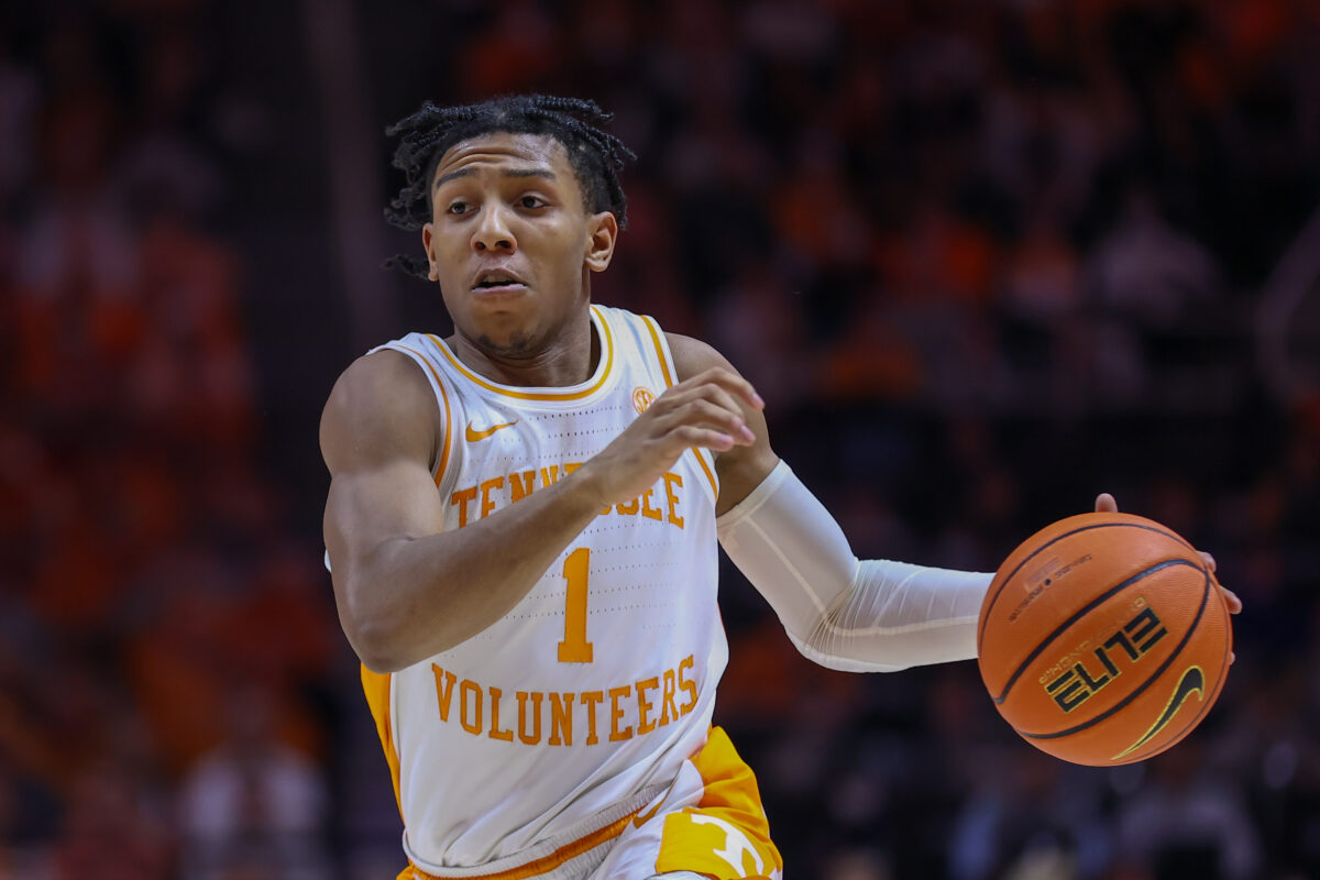 Tennessee freshman Kennedy Chandler works out for Hornets