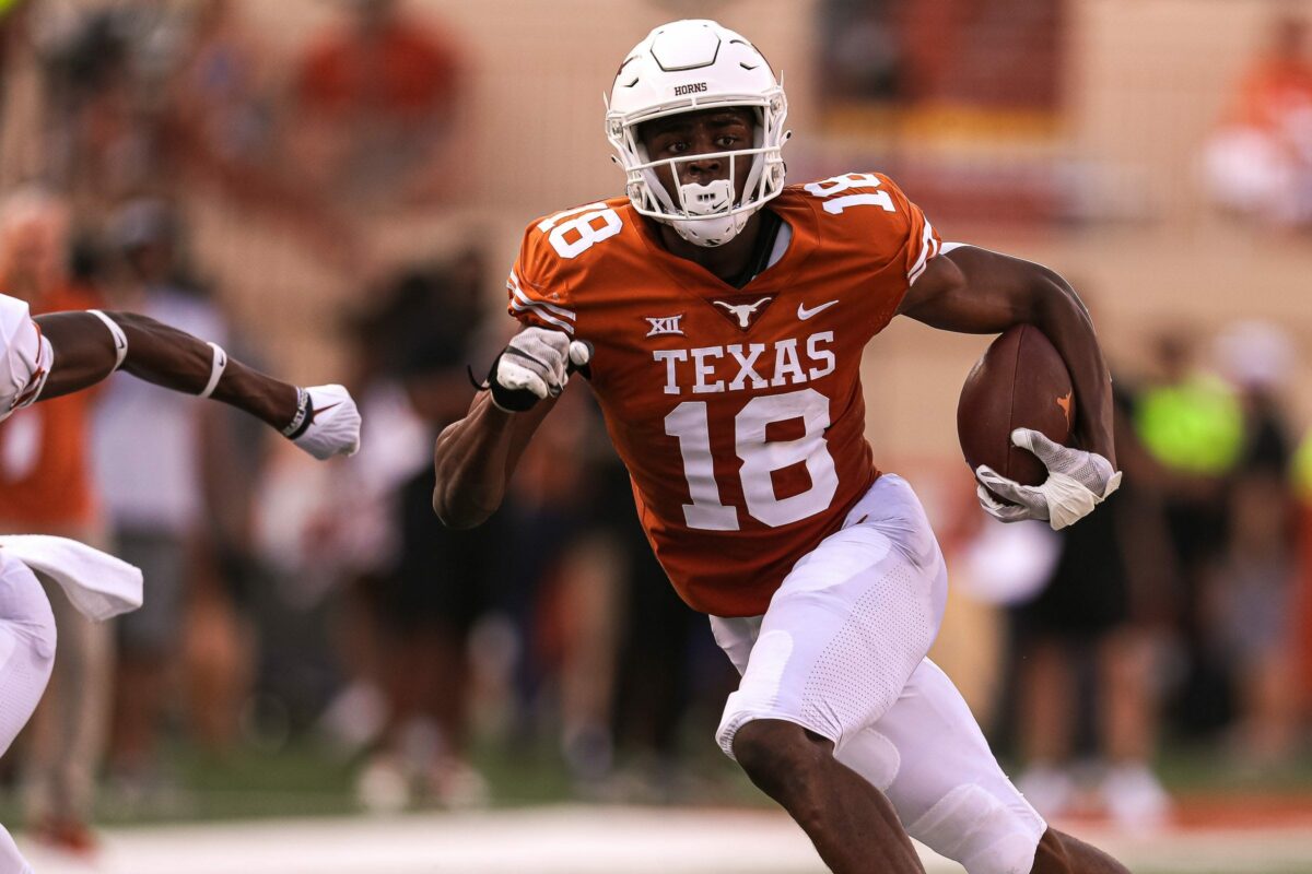 Two Longhorns featured on On3’s top 10 CFB wide receivers