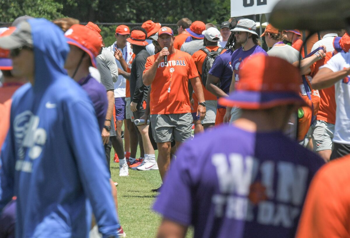 Photos from day one of Dabo Swinney’s 2022 summer camp