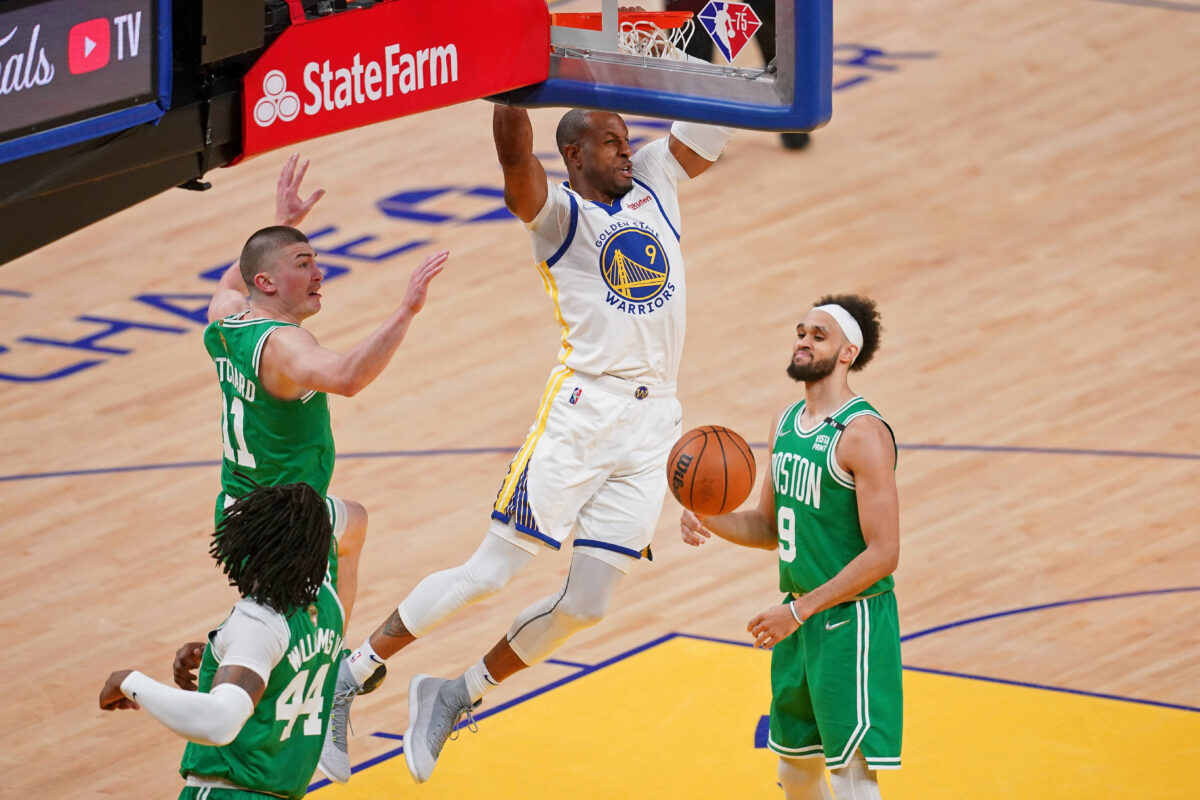 Injury Report: Andre Iguodala ruled out for Game 2 of NBA Finals vs. Celtics