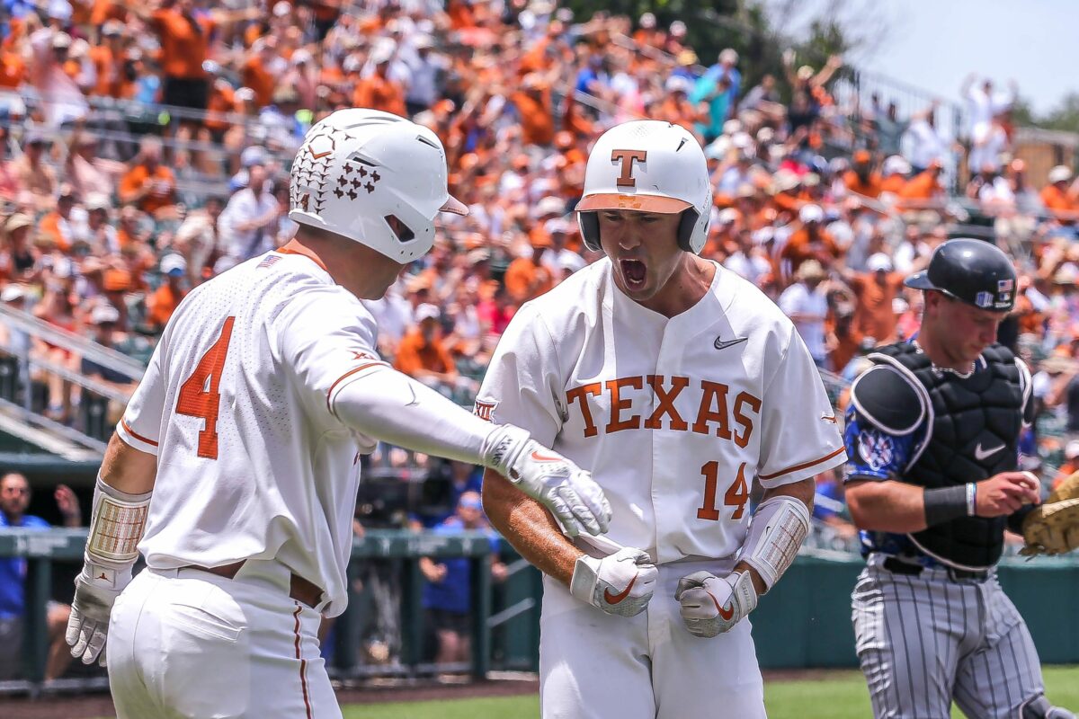 No. 9 Texas opens the NCAA tournament with an 11-3 win over Air Force