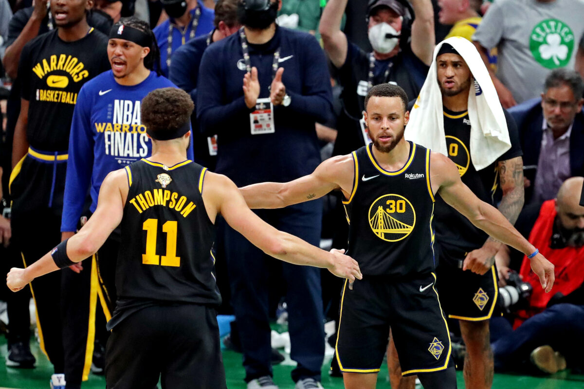 Klay Thompson has high praise for Steph Curry’s Game 4 performance against the Celtics