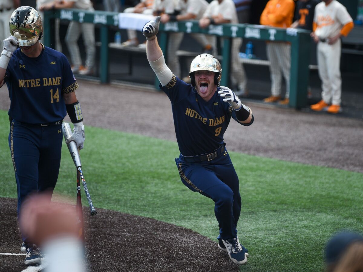 Watch: Notre Dame baseball sings ‘Rocky Top’ in Knoxville bar following Tennessee upset