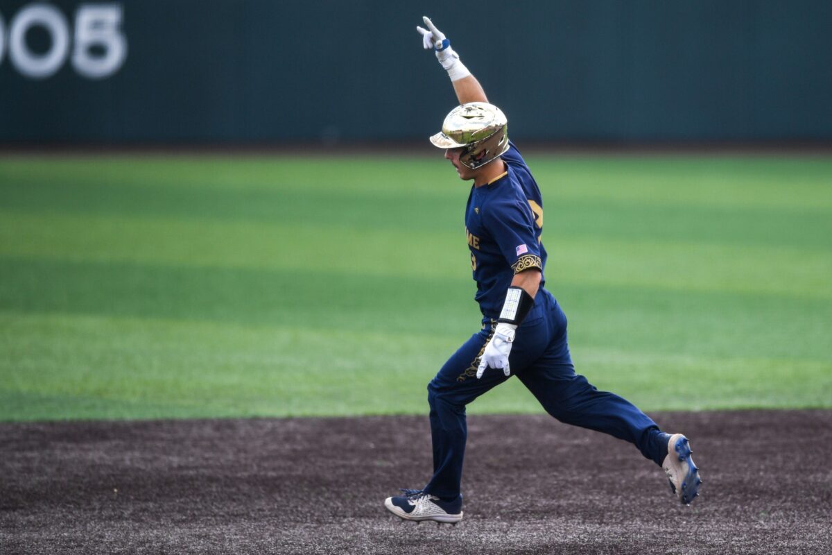 Watch: Notre Dame gets on the board with a LaManna homer