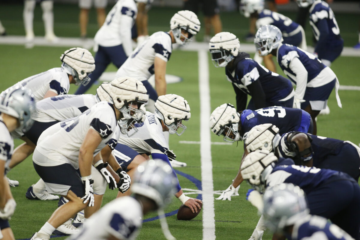 ‘Swag factor goes down’: Cowboys wearing soft-shell helmets in practice as part of new NFL mandate