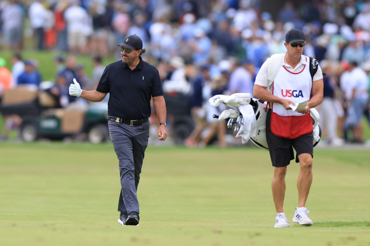 We followed Phil Mickelson on Thursday and just listened. The reaction? What you might expect