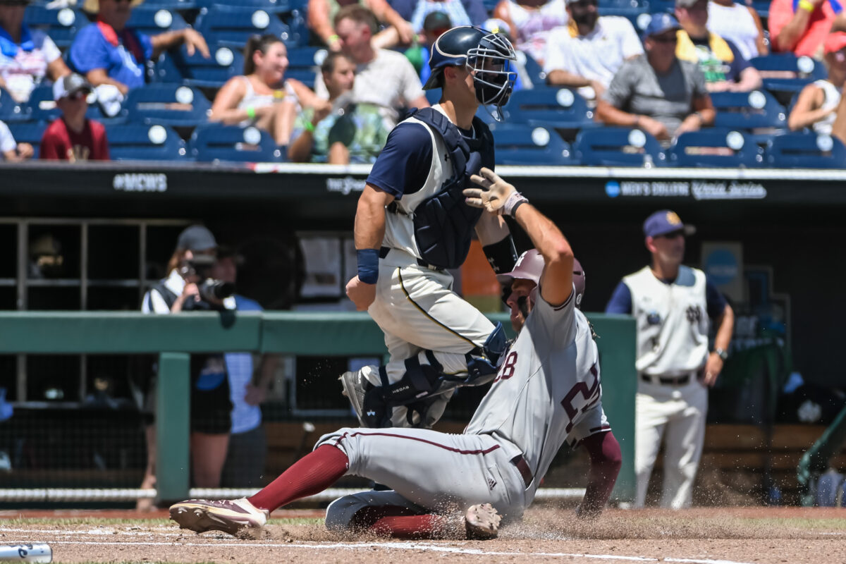 Notre Dame out of College World Series after loss to Texas A&M