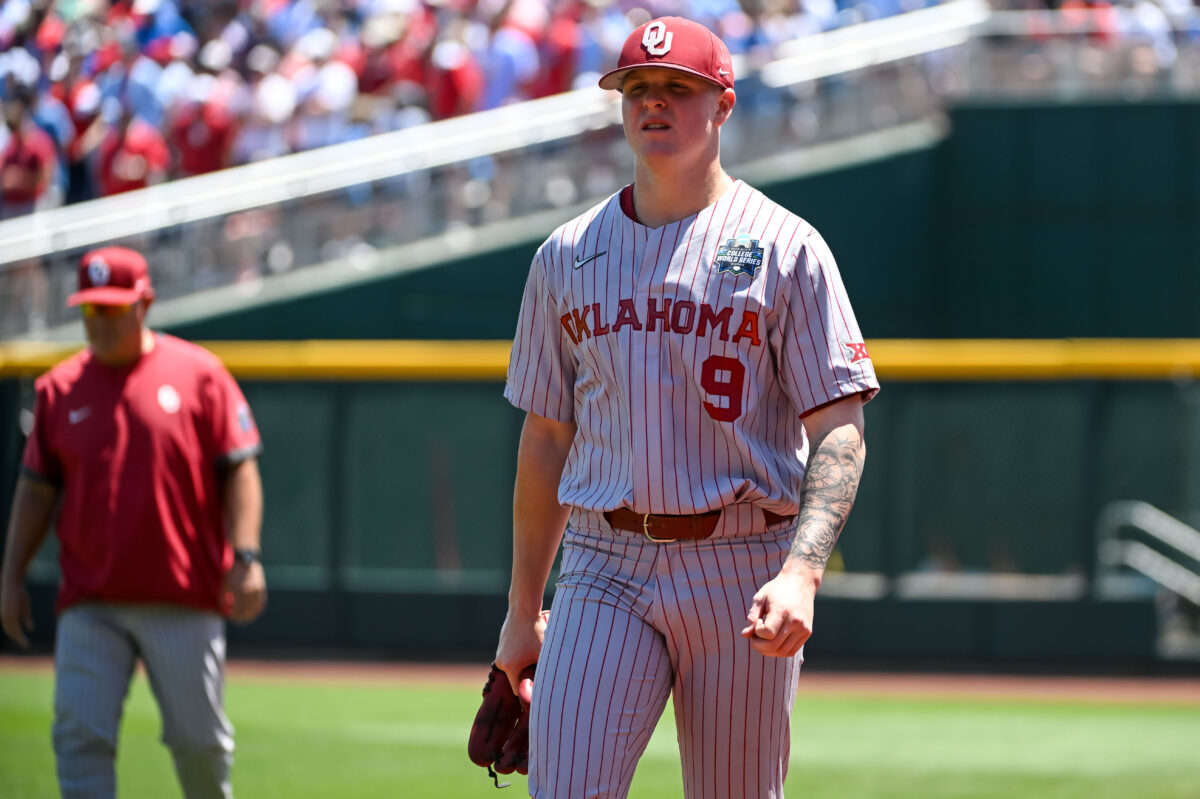 Photos from Oklahoma’s 4-2 loss to Ole Miss in the CWS championship