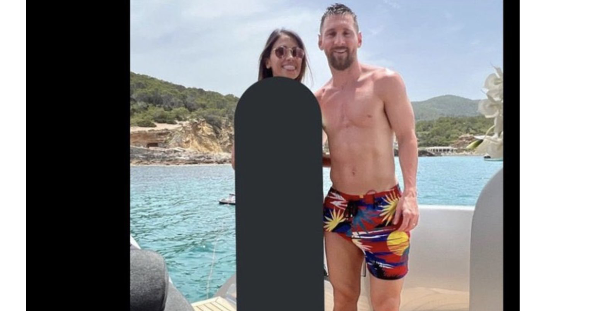 Medio de Qatar censura foto en bikini de Antonella con Messi y se abre debate