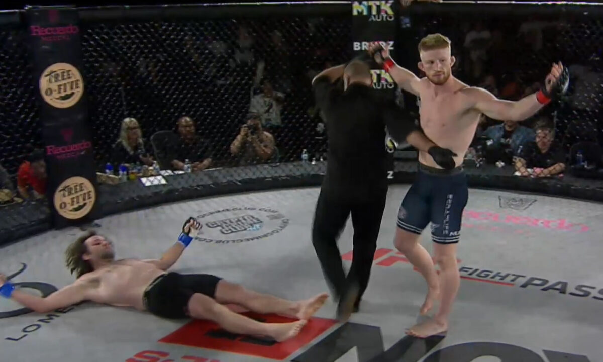 Video: Bo Nickal flattens opponent with sharp combination just 30 seconds into pro MMA debut