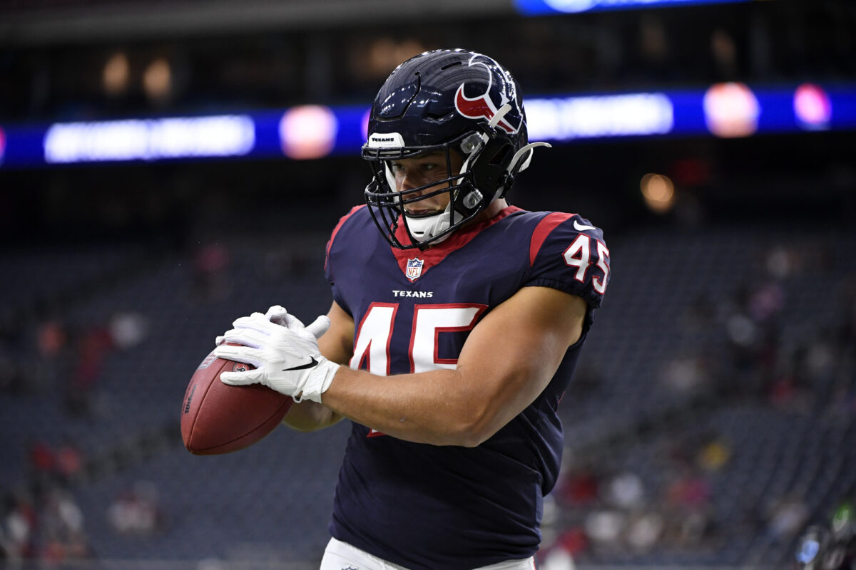 Expect the Texans to carry a fullback in 2022