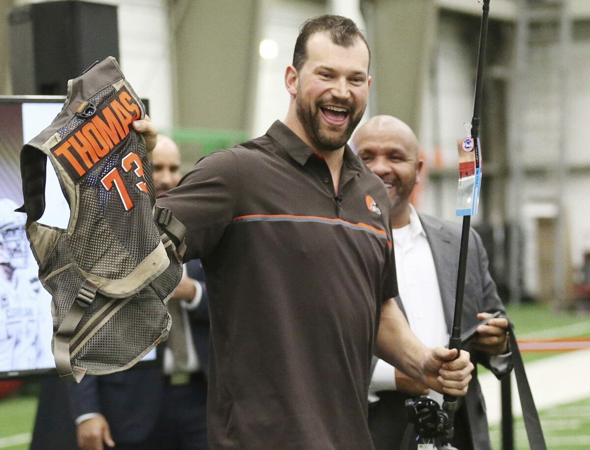 Joe Thomas highlights most important aspect in zone blocking for OL