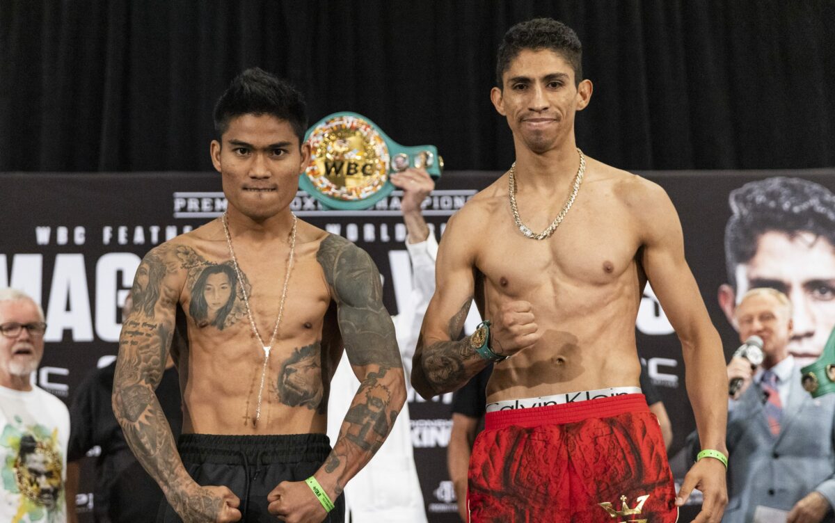 Photos: Mark Magsayo vs. Rey Vargas weigh-in