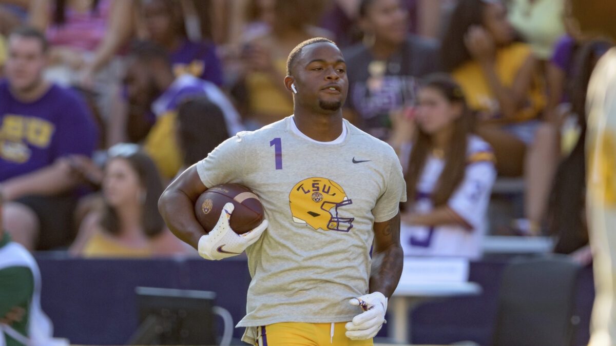 Star LSU receiver Kayshon Boutte to wear coveted No. 7 jersey in 2022