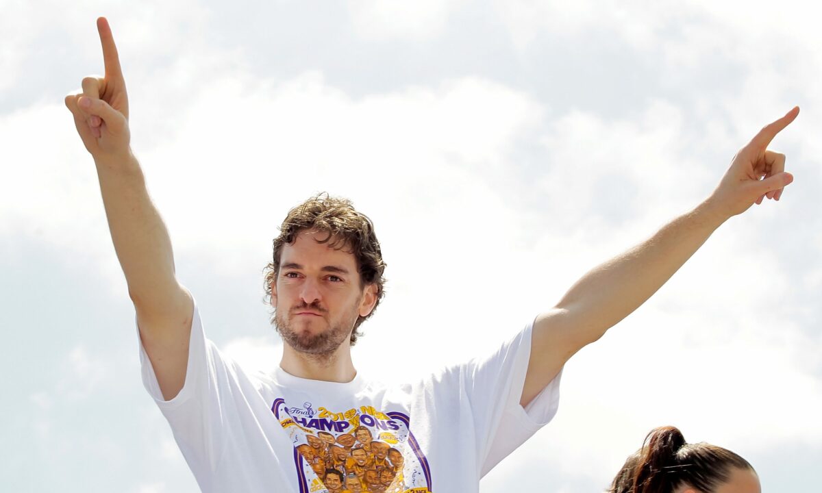 Pau Gasol could have his jersey retired soon by the Lakers