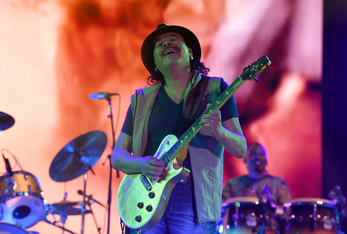 Images of guitar star Carlos Santana through the years