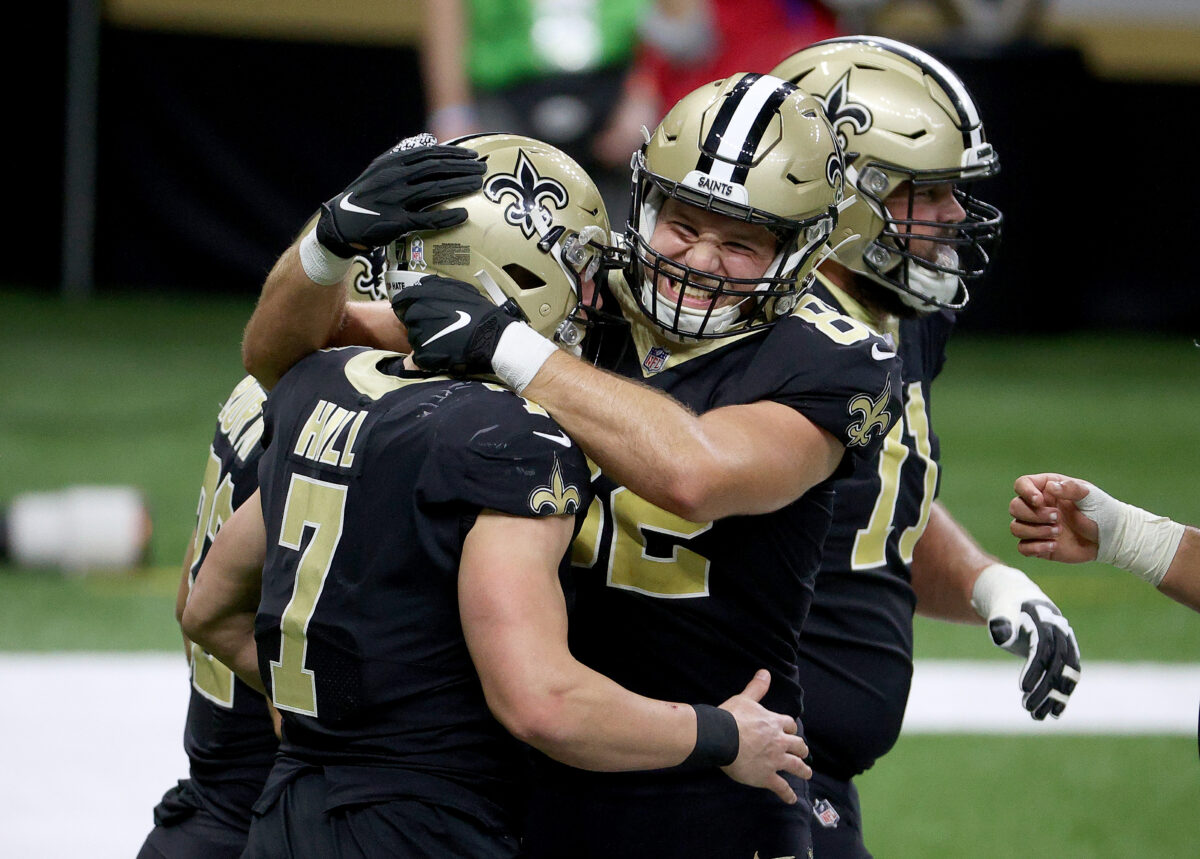 Adam Trautman on how Taysom Hill improves Saints tight ends room beyond the field