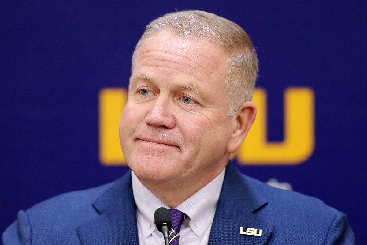 Brian Kelly stands near the top of the SEC coaching rankings heading into 2022