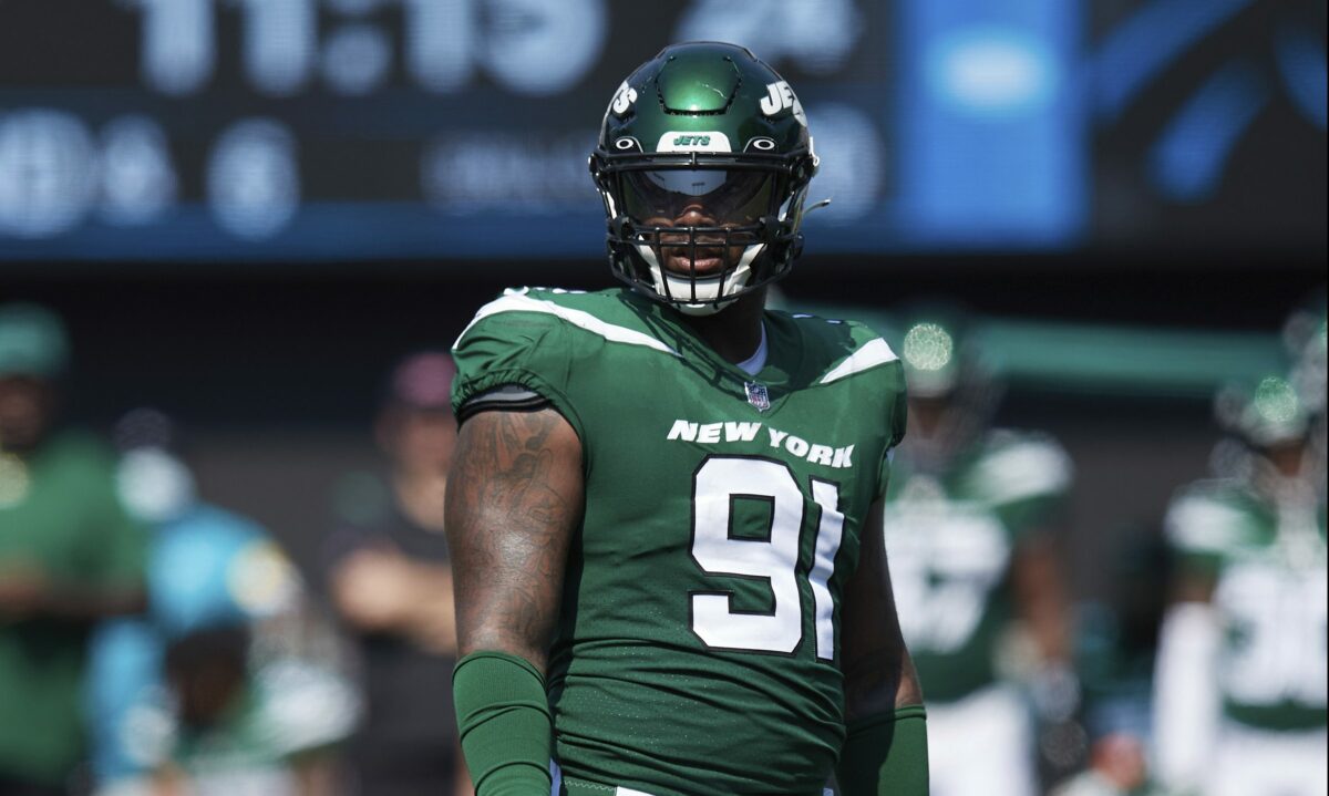 PFF: Jets’ John Franklin-Myers is top-20 pass rusher since 2020