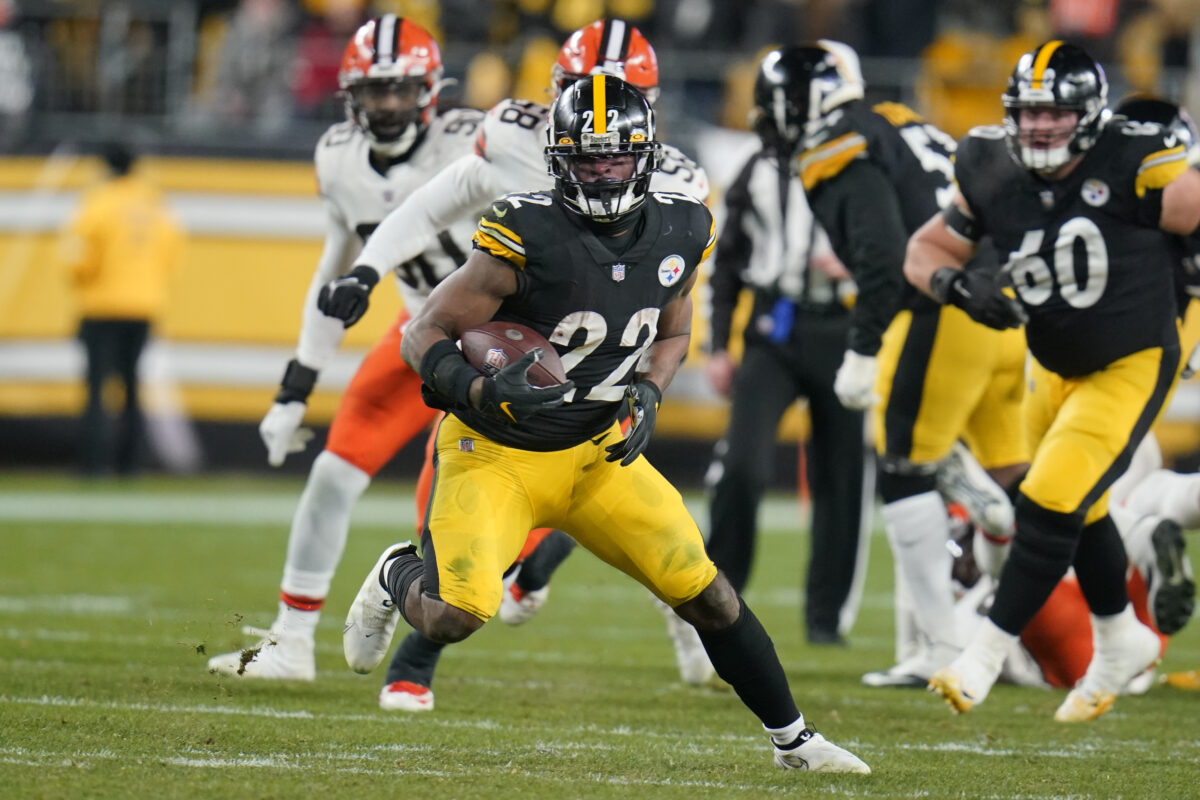 Who will be the Steelers second-leading rusher in 2022?