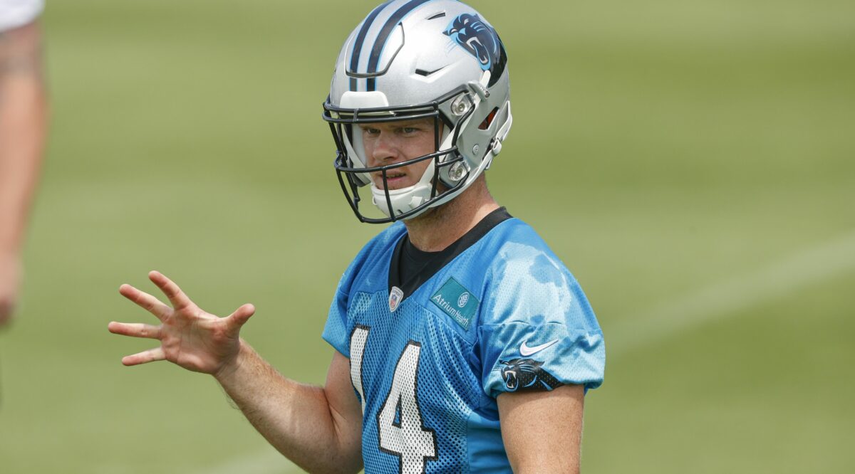 Former Panthers QB says Sam Darnold may have already lost to Baker Mayfield