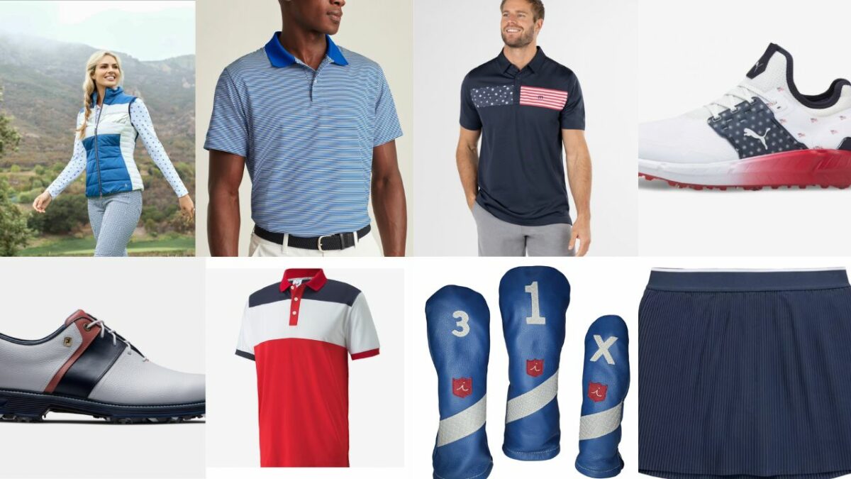 July 4th golf apparel: Celebrate Independence Day with red, white and blue golf clothing