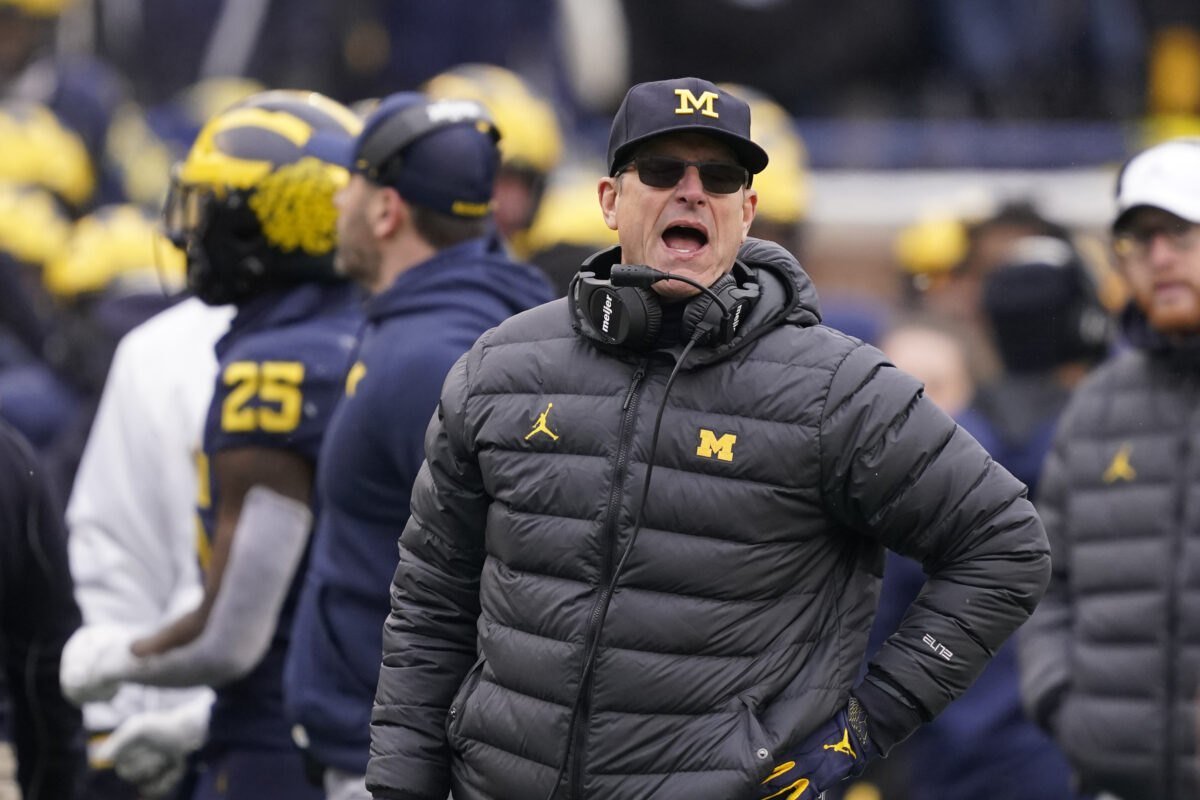 Jim Harbaugh shares Michigan football’s four goals for 2022