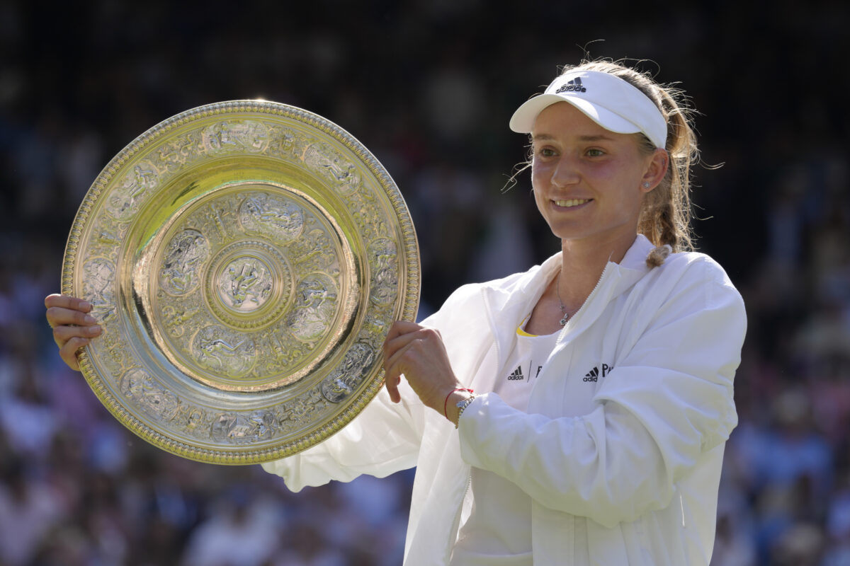 Elena Rybakina kept things cool with a business-like celebration after come-from-behind Wimbledon title