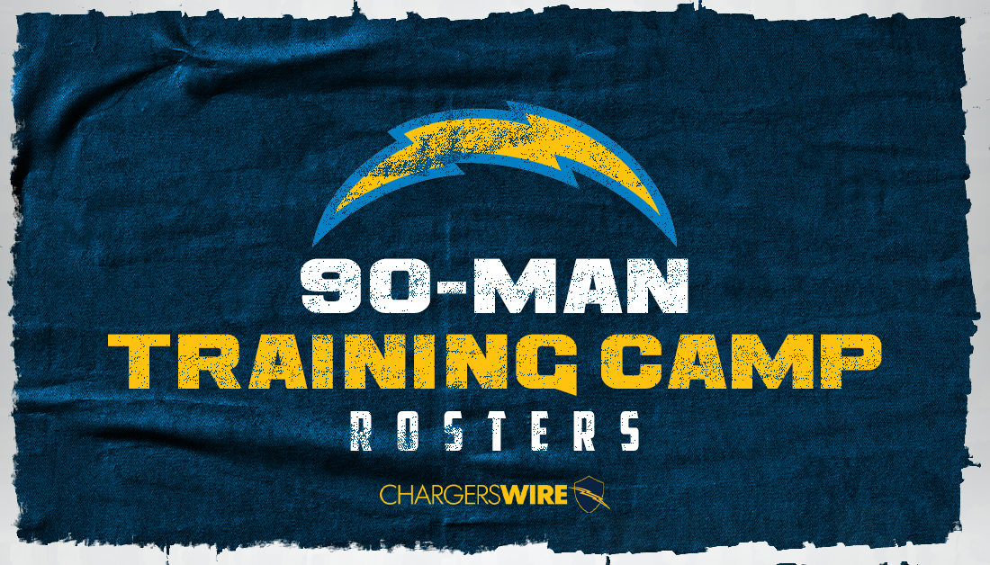 Chargers’ updated 90-man roster by jersey number