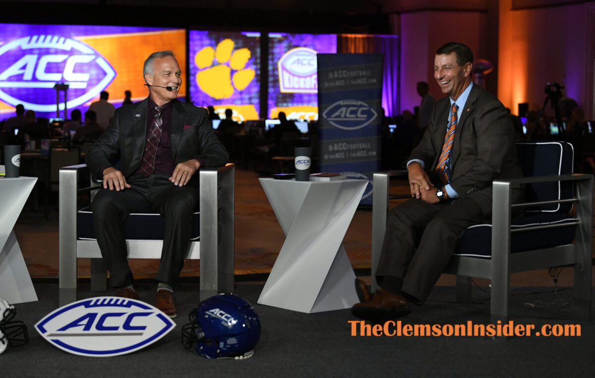 Is Swinney concerned about Clemson’s future in the ACC?