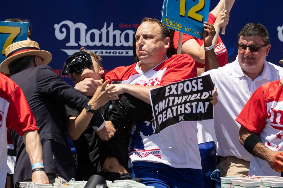 Joey Chestnut bettors are getting refunds after his altercation with protester in hot dog eating contest