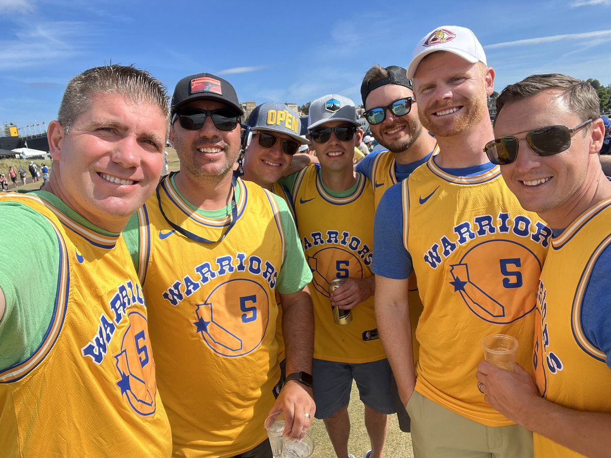 These friends funded their trip to The Open by wisely doubling down on the Warriors to win the NBA title