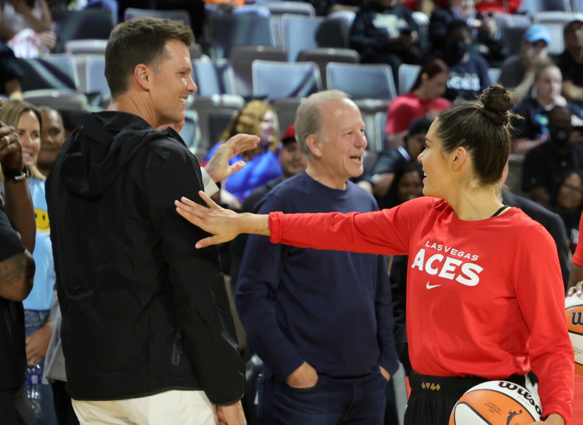 Tom Brady sent Aces star Kelsey Plum an autographed jersey and her reaction was so awesome