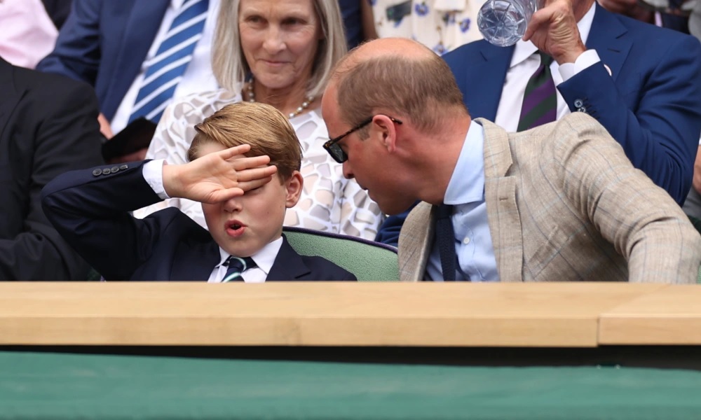 Estas 8 fotos del Príncipe George en la final varonil de Wimbledon son demasiado buenas