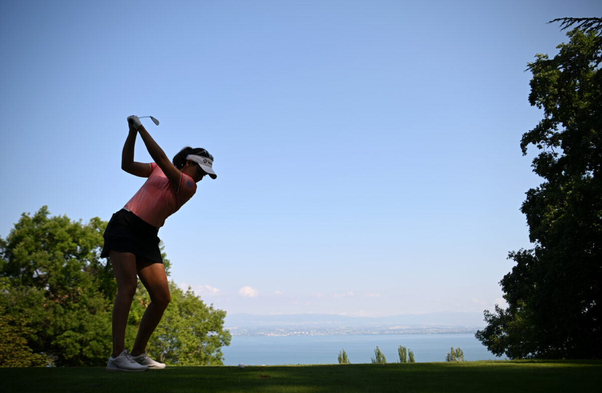 Switzerland’s Albane Valenzuela on pace for career-best major finish at Amundi Evian, the course where her parents first met
