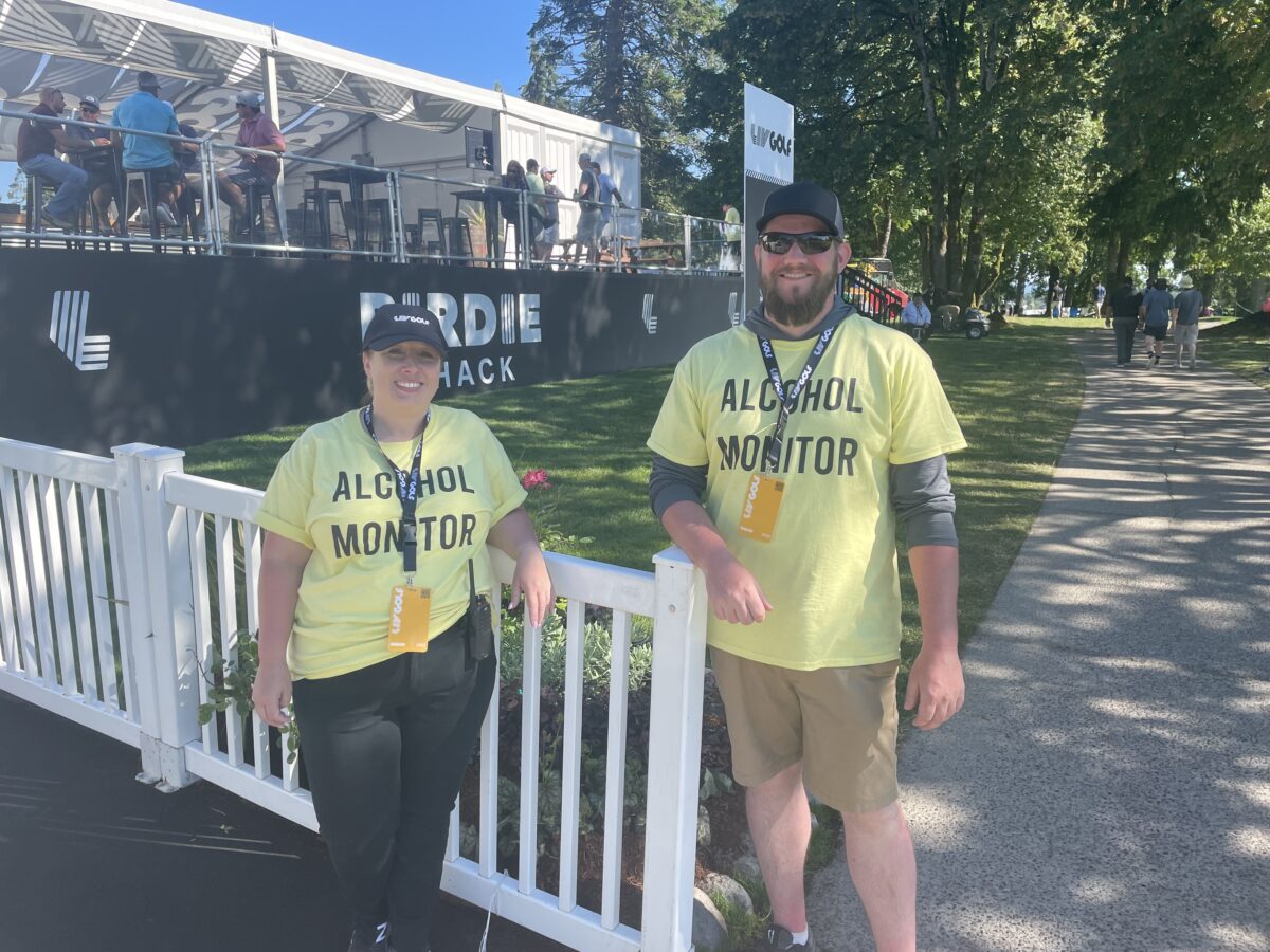 Why ‘alcohol monitors’ are roaming the crowds at the LIV Golf event in Portland